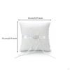 Wedding Band Pillow 15x15 Cm Bearer Square for Brides, Engagement Party