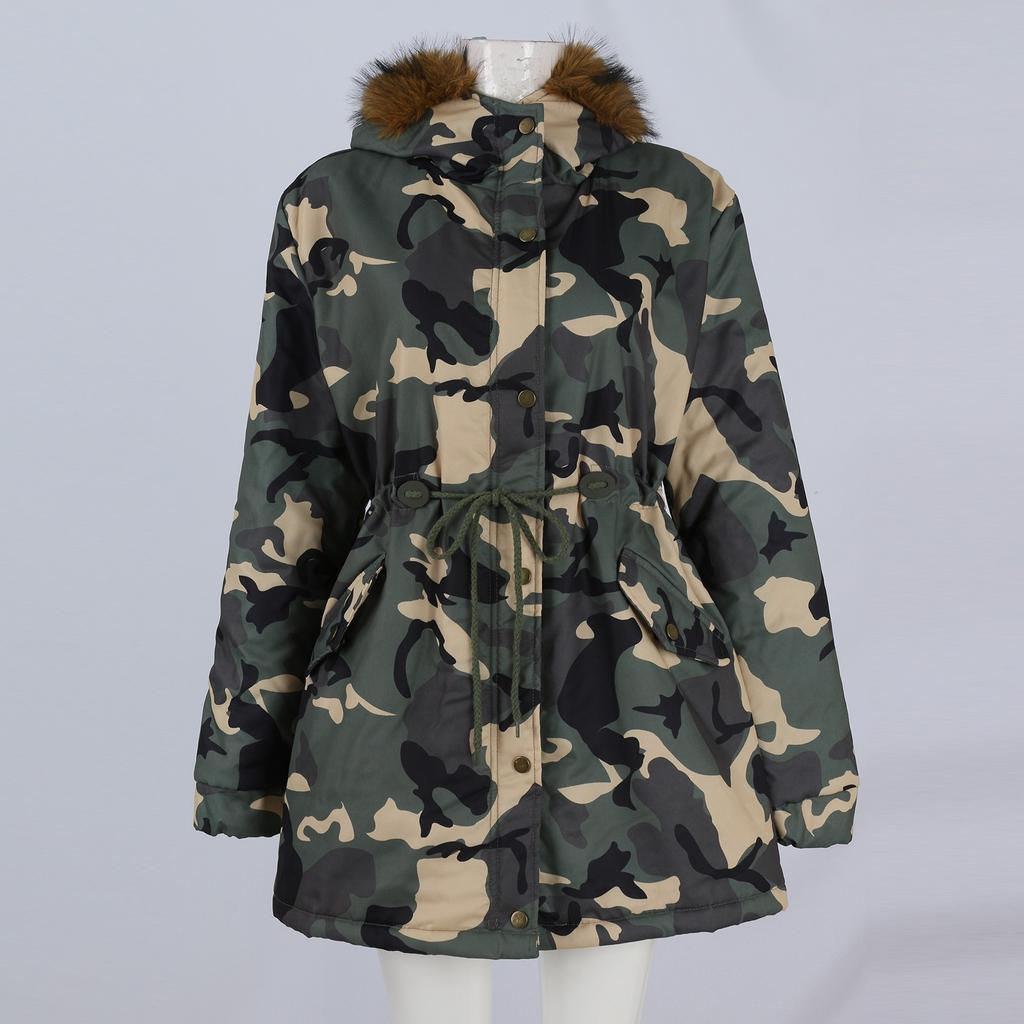 Ladies Coat Womens Winter Warm Thick Long Jacket Hooded Overcoat