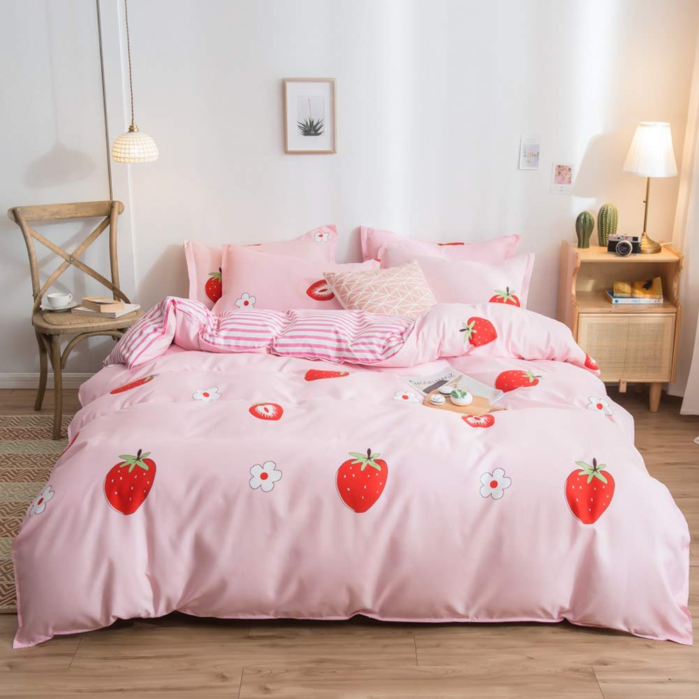 Feelyou Raffung Bettbezug Set King Size Lila Pinch Pleat Bettbezug Tuft-Design Bettwäsche Set Reißverschluss Weiches Polyester Bettdeckenbezug mit