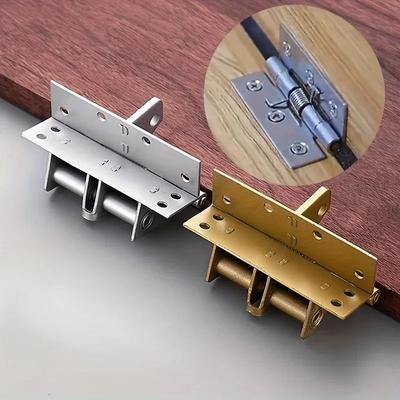 1PC Self Closing Spring Hinge Mute Automatic Closing Door Closer Cabinet 90-Degree Hinge Furniture Hardware Accessories