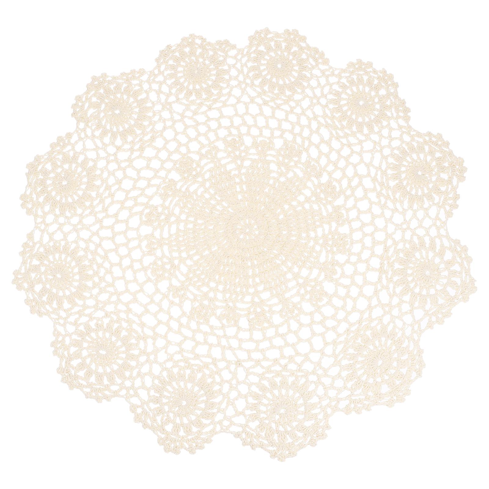 

Вязаные крючком салфетки ручной работы, круглые 16 дюймов, ретро, подставка под вазу, подставка, снежинка для обеденного стола, украшение для дома