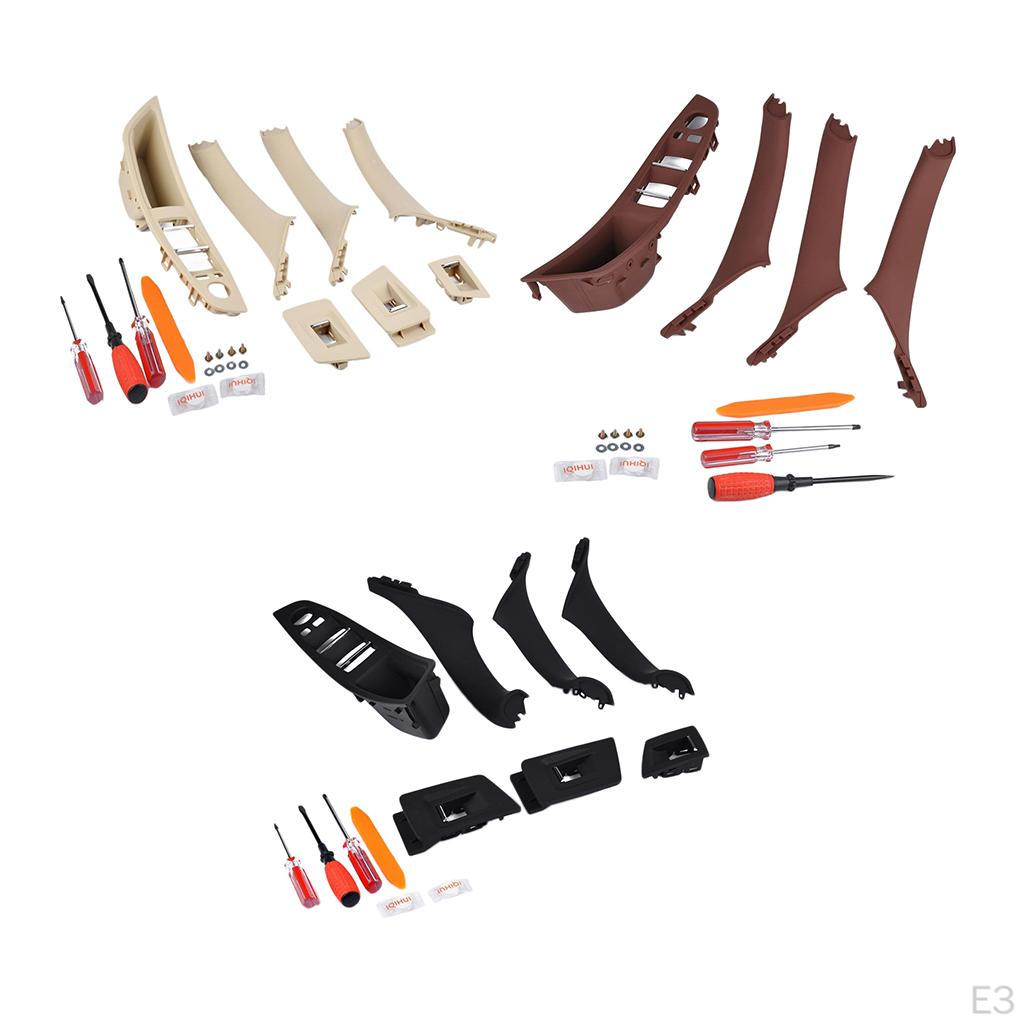 7 Interior Door Handle Window Switch Button Panel With Repair Tools For 520i 523i 525d 528i