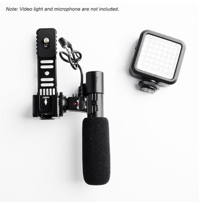 Universal Aluminium Alloy Gimbal Extention Bar Bracket Adapter with 4 Cold Shoe Mount 1/4 Inch