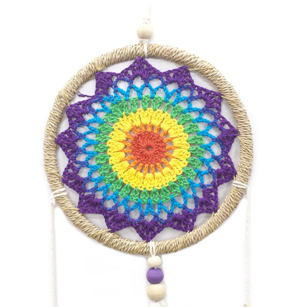 Dream Catcher Rainbow No Feathers Handmade Bali