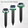 Radiation-Free Solar Ultrasonic Mole Repeller Solar Powered Rodent Deterrent Mouse Repeller  Garden