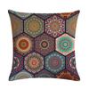 Mandala Pillowcase Square Cushion Cover Pillow Double Sided Ethnic Flower Bohemian Office Sofa Pillow