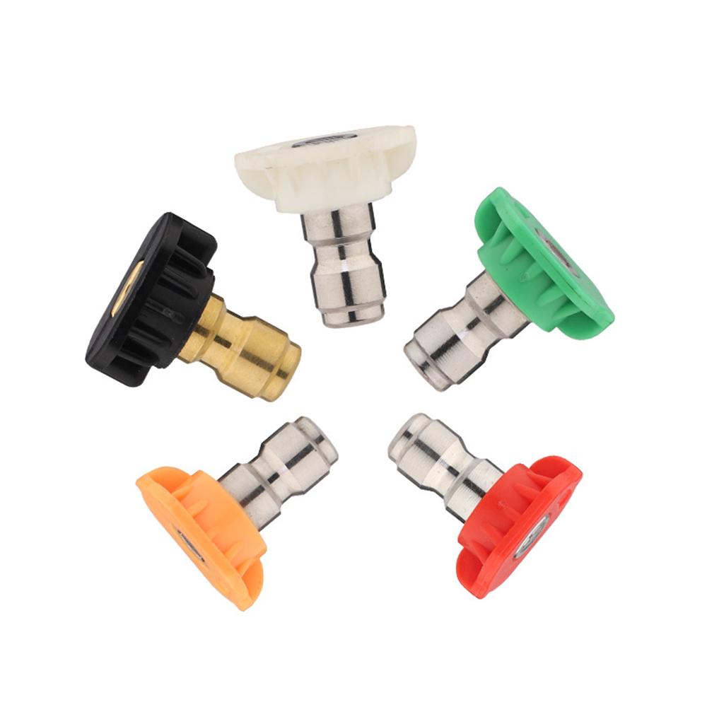 Hochdruckreiniger Turbo-Düse, Edelstahl Hochdruckreinigerdüse mit 14 "  "  Schnellanschluss, 5 Sprühmodi