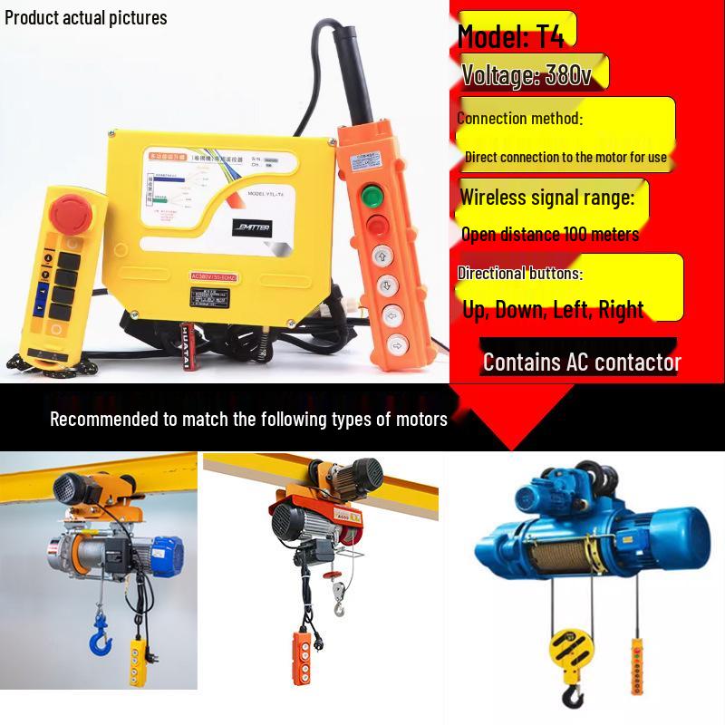 220V/380V Wireless Remote Electric Hoist Motor for Small Overhead Crane/Winch