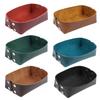 Bandeja de Valet Bandeja Quadrilateral para Dados Organizador de Mesa Cômoda Bandeja de Couro Hall de Entrada Bandejas EDC para Chaves Moedas Carteira-Anel