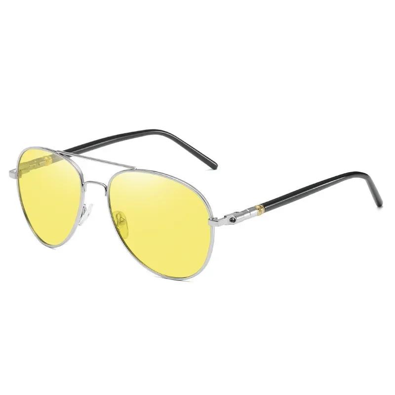 Fashion Retro Night Vision Sunglasses Multifunctional Uv400 Sports Sun Glasses Photochromic Car Driving Shades For Men