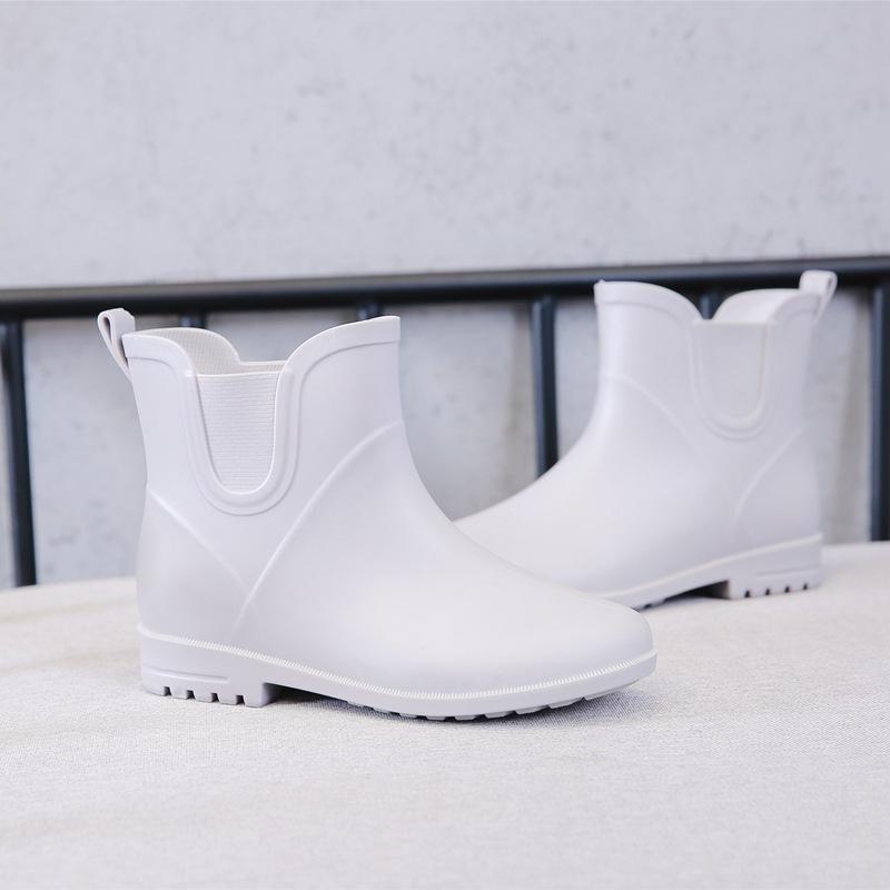 Women'S Rain Boot 2022 Spring Autumn Solid Color Women Waterproof Shoes Ankle Boots Ladies Non-Slip Boots Women Rain Boot Shoesf