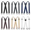Heavy Duty Work Suspenders 3.8cm Wide Elastic Pants Braces Simple X-Type Suspenders  Men Gift