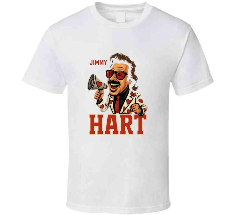 Jimmy Hart The Mouth Of The South Retro Wrestling Legend Caricature Unisex T-Shirt XL