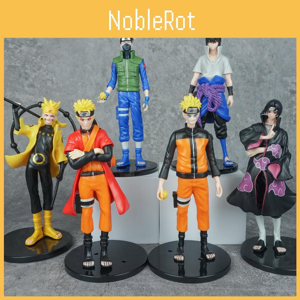Kakashi Naruto Sasuke  Itachi Anime Character Model Figurine Ornament Set