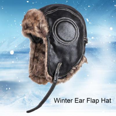 Men Winter Lei Feng Hat Thickened Plush Ear Protection Fuzzy Faux Fur Windoroof Heat Retention Outdoor Skiing Skating Snowboarding Hataily Life