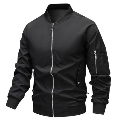 Ball Jacket Fleece Jacket Jacket Men's Stand-up Collar Bomber Jacket Loose Casual Stick