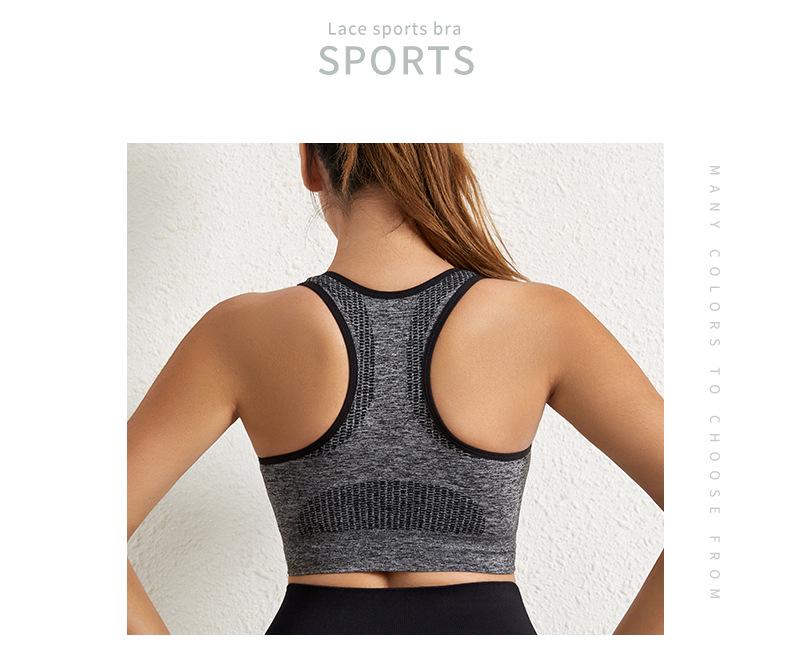 Women's Quick-Dry Shockproof Sports Bra for Running, Yoga, and Fitness - Wire-Free with Anti-Sagging and Beautiful Back Design