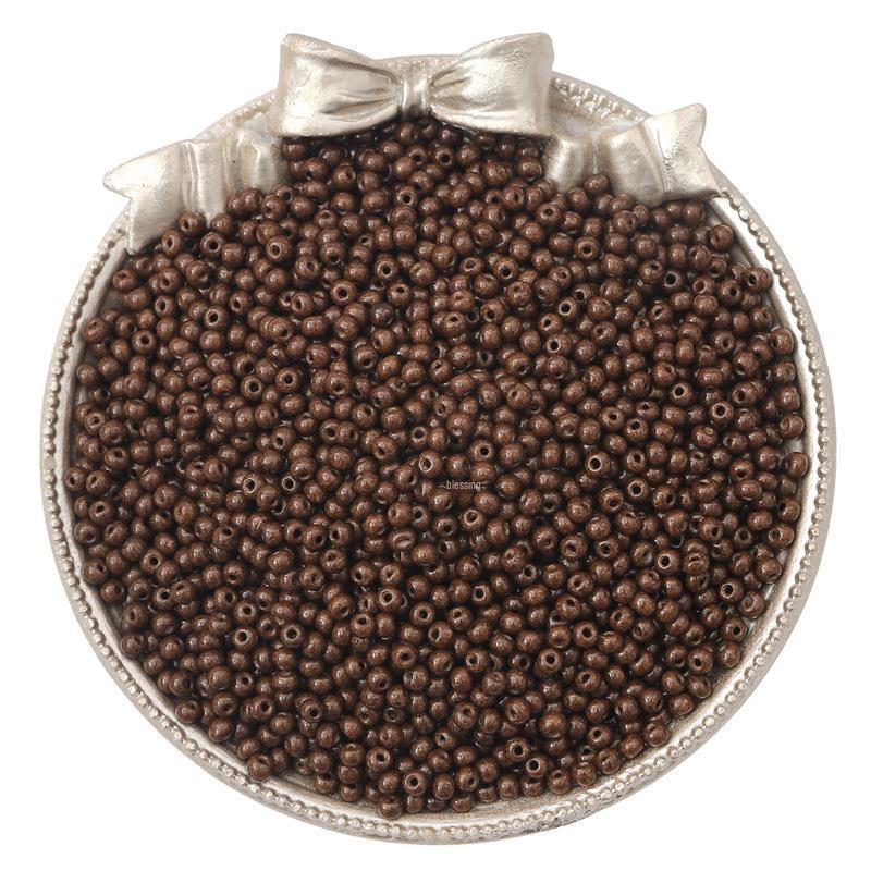 "2/3mm Solid Color Glass Rice Beads for Handmade DIY Jewelry: Bracelets & Necklaces"