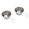 2PCS Mini Camping Cups Stainless Steel Small Stacking Cup with Handle for Outdoor Picnic Hiking