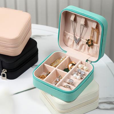 Minimally Fashion Designed Accessory Storage Box For Portable Travel And Storage Of Earrings Necklaces Rings And Jewelry Boxes