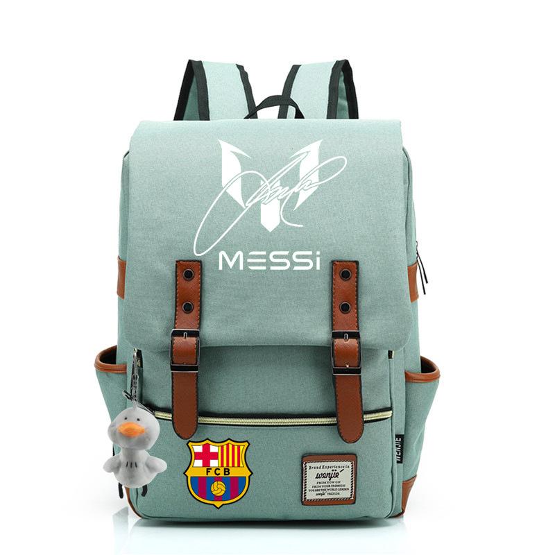 2023 neuer Schulranzen Lionel Messi Koreanischer Oxford-Stoff Rucksack Nylon, Reisetasche Damen Outdoor Rücken