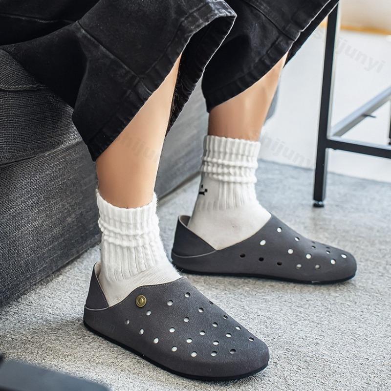 Fashion 2025 Autumn New Concise Low Top Casual Cool Slippers for Men Fashion Trend Versatile Hollow Breathable Comforatble Flat Sandals