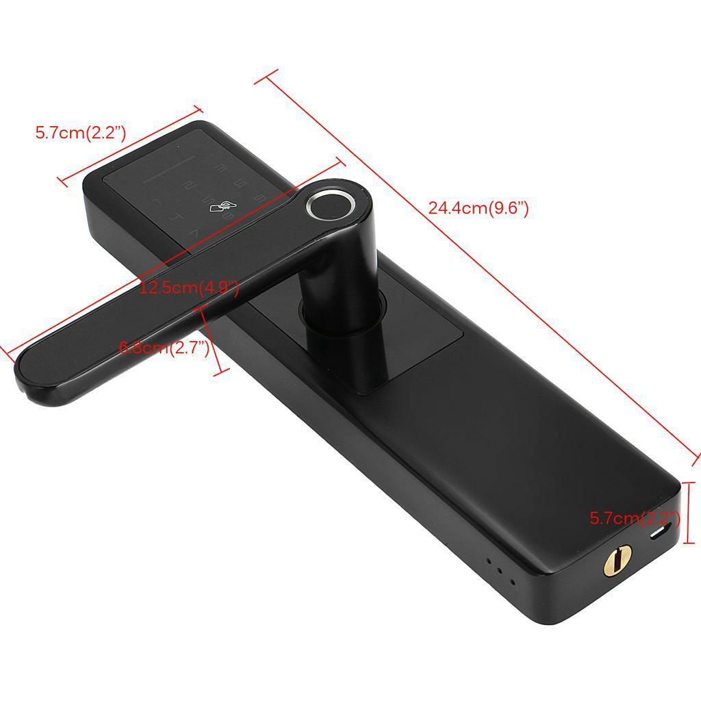 Fingerprint Electric Biometric Fingerprint Lock Digital Touch+ Password +Key+pad Card+Fingerprint 5 Ways Digital Smart Door Lock