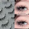 Honig Elfen Fee Strass Falsche Wimpern - Kühl & Klar, Einteilig für Cosplay & Sternenlicht Fotogene Looks