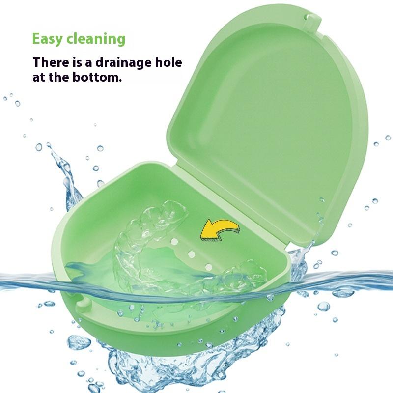 High Quality Double Layer Retainer Braces Storage Box Soaking Invisible Teeth Denture Cleaning Tooth Portable Storage Case