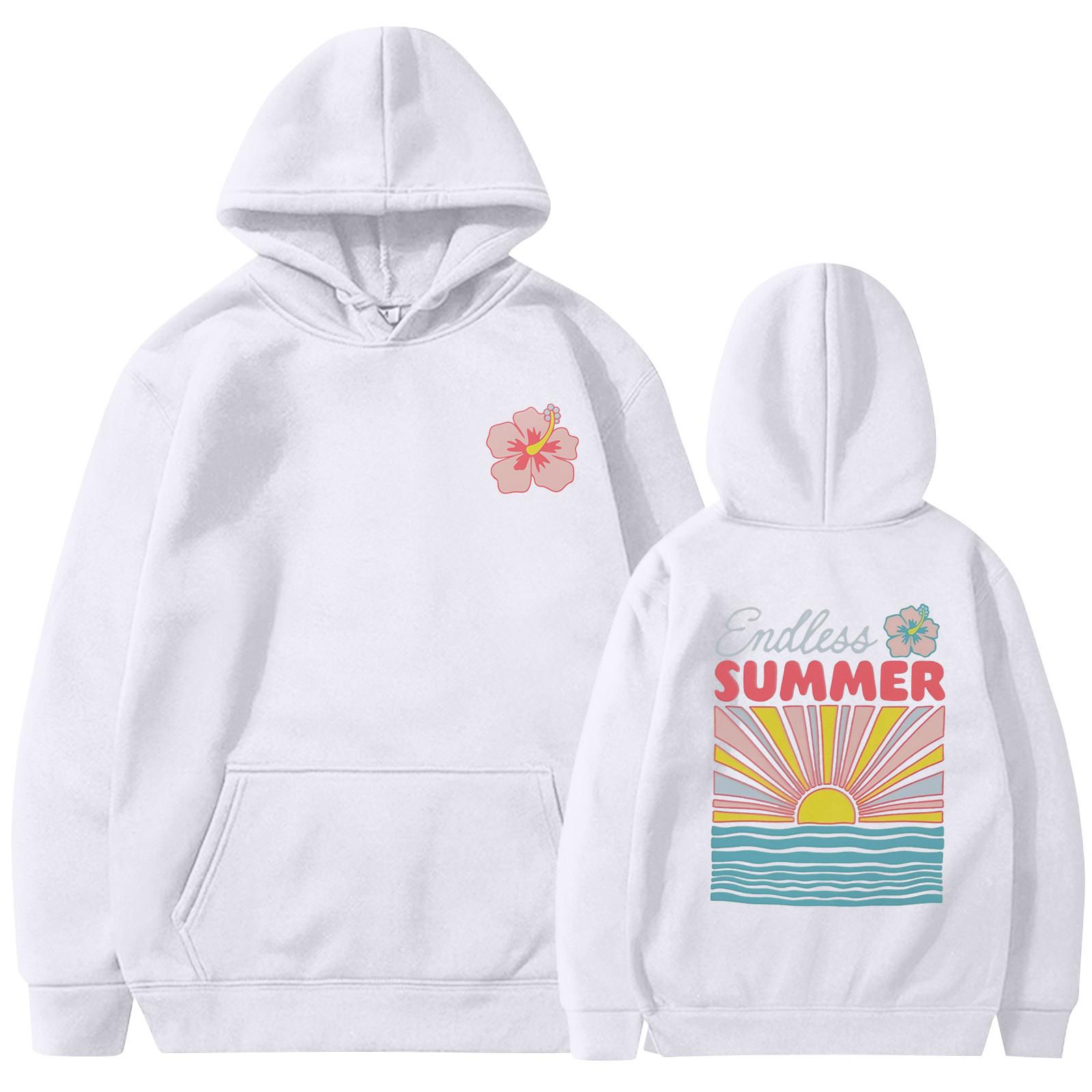 

Женская мода, женский легкий пуловер с длинными рукавами и карманами, толстовка с капюшоном в стиле консервативного стиля XL белый