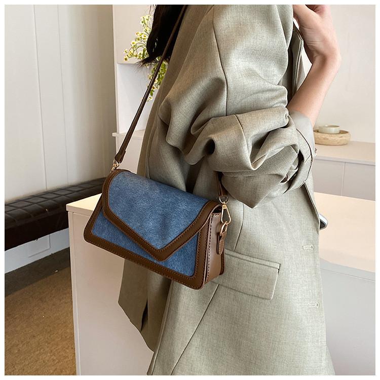 2024 New Vintage Square Crossbody Bag Simple Retro Shoulder Bag Women Fashion