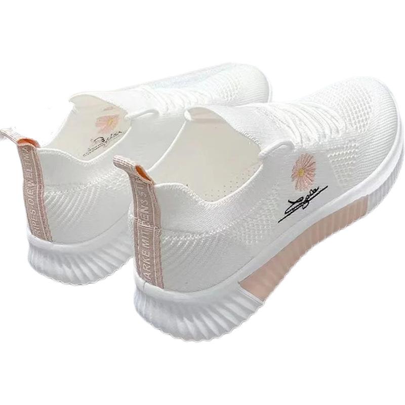 New Spring and Summer Women's Fly-woven Sneakers Fashionable Versatile Running Shoes Mesh Breathable Casual Female Students