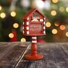 Resin Christmas Tree Decoration Set Mailbox Statue Mini Christmas Tree Desktop Ornaments  Home