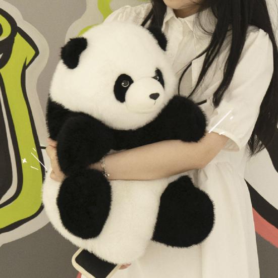 Panda Doll Emotional Healing Love Symbol Soft Texture Plush Panda Emotional Support Panda Cuddly Toy