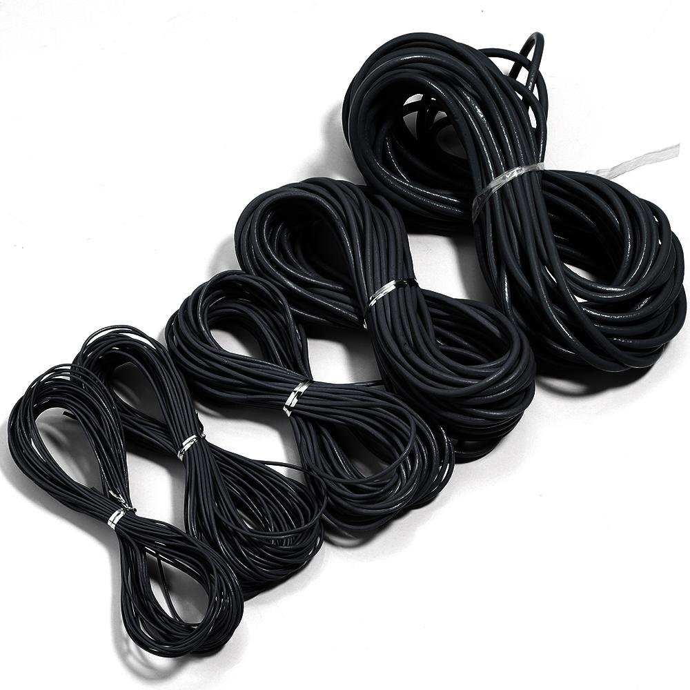 

10yards/lot 2mm 100% Genuine Round Leather Cords Jewelry Cords for Leather Bracelet Thread Rope Necklace Jewelry Making Finding 1mm чёрный