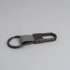 Custom Logo Name Simplicity Matte Finish Metal Leather Keychain with Laser Engraved Keyring Key Ring Chains  Creative for Gif