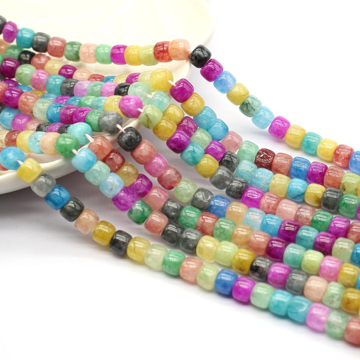 

Натуральный камень разноцветные бусины-нити 6-8 мм в форме яблока для изготовления украшений своими руками браслет серьги ожерелье аксессуар 6-8mm