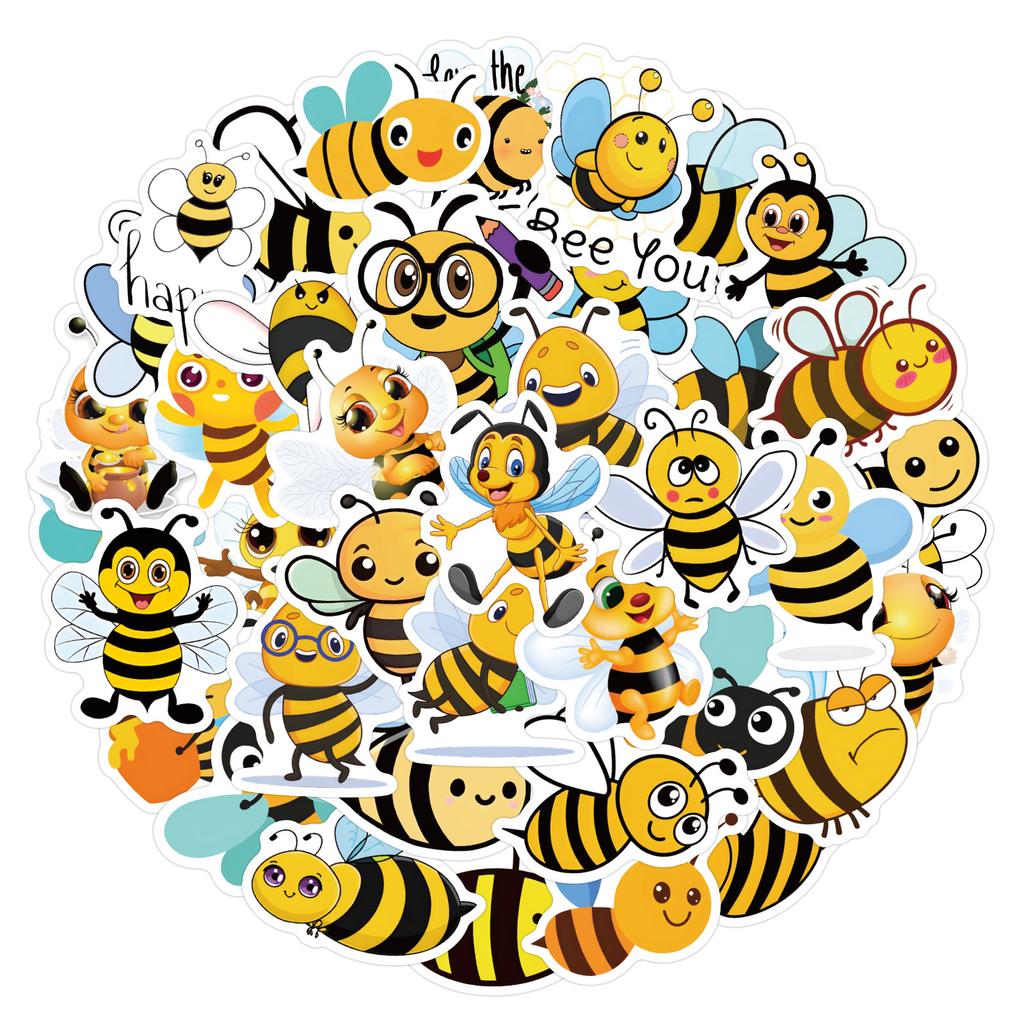 60 New Animal Little Bee Animal Graffiti Stickers Suitcase Notebook Waterproof Stickers