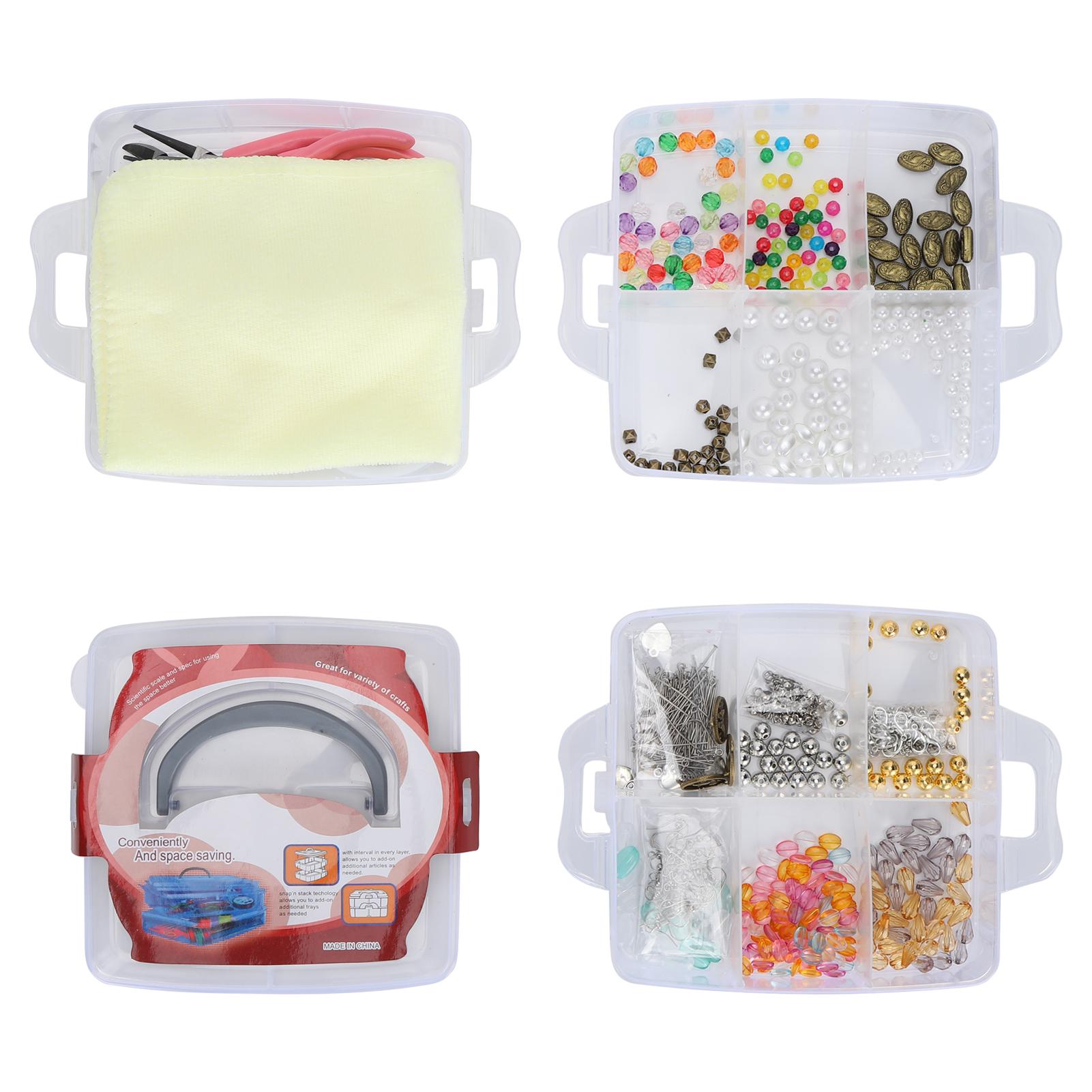 

804 шт. набор принадлежностей для изготовления ювелирных изделий инструменты для бисероплетения DIY ожерелье браслет серьги материалы