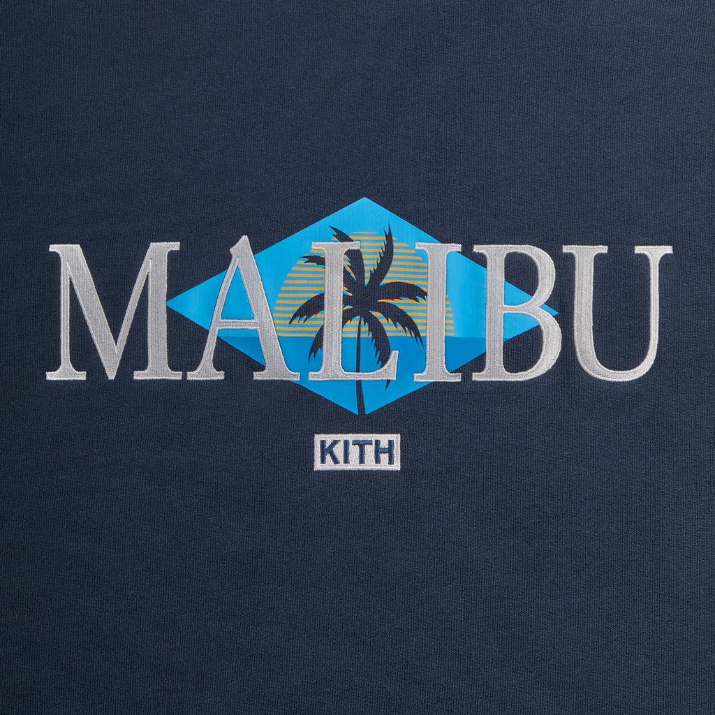 Kith Malibu Palm Hoodie Nocturnal Men Tops Blue KHM031500-413