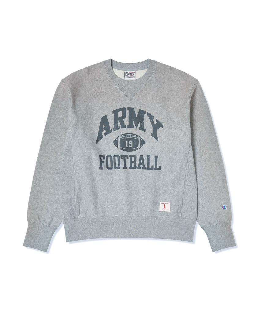CHAMPION Heritage Reverse Weave Army Sweatshirt Grey Melange
