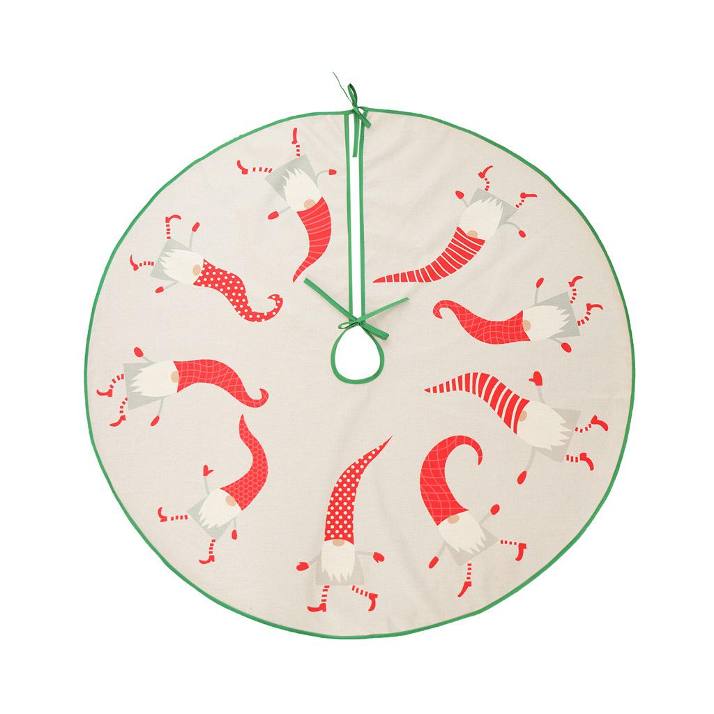 Buy Christmas Tree Skirt Diameter 90cm Elk Old Man Printed Tree Skirt