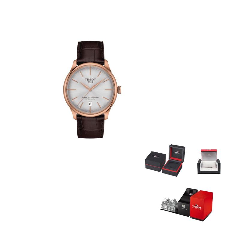 TISSOT Men s Tourelles Collection Watch T139.807.36.031.00 Silver Regular Watch Box