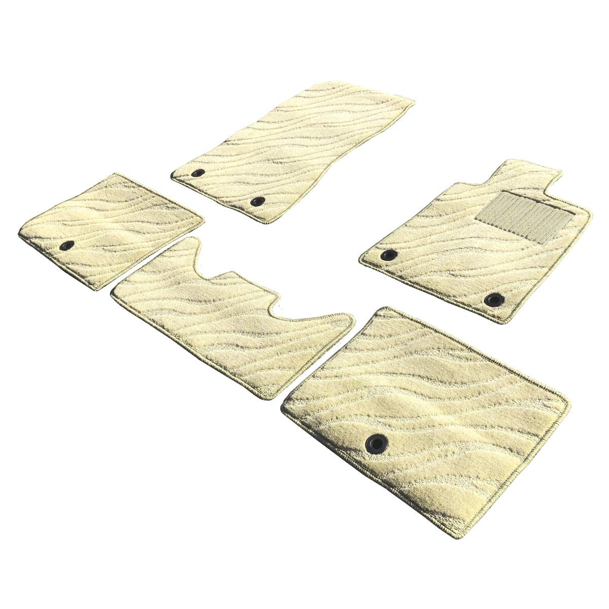 

Fenice Car Floor Made in Japan Toyota Crown and Crown Hybrid 220 Wave Stays in Place Accessories Specialty Mats, (for Series), Beige, Non-Slip,