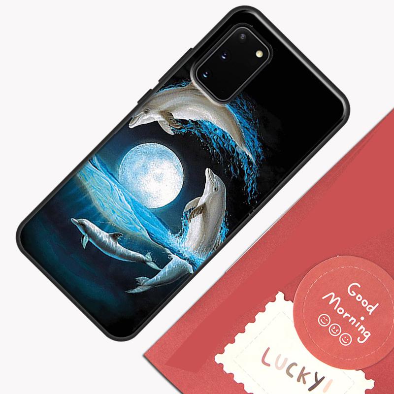 Cute Dolphin Ocean Phone Case For Samsung Galaxy S26 S25 Ultra S20 S21 S22 S23 S24 S10 Plus S25 FE Cover Shell