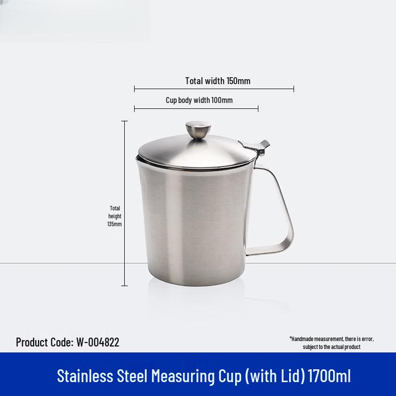 Xihe Stainless Steel Measuring Cup with Lid