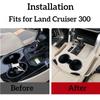 LHD Silicone Center Console Organizer Tray for Toyota Land Cruiser 300 LC300,21-25 Cup Holder Insert Pad Dust Proof Gear Cover