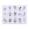 1pc Clear Stamp Transparent Silicone Stamp Spill and Splatter Rubber Stamp for Scrapbook Journal Card Making