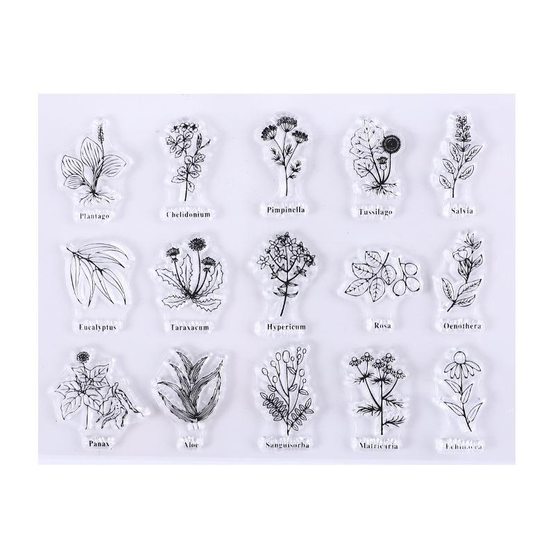 1pc Clear Stamp Transparent Silicone Stamp Spill and Splatter Rubber Stamp for Scrapbook Journal Card Making
