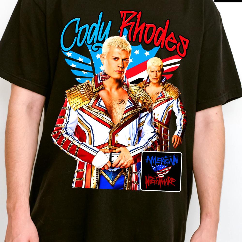 Американский кошмар WWE Коди Роудс ЧЕРНАЯ футболка ПОЛНЫЙ РАЗМЕР S-5XL Унисекс футболка XXXL